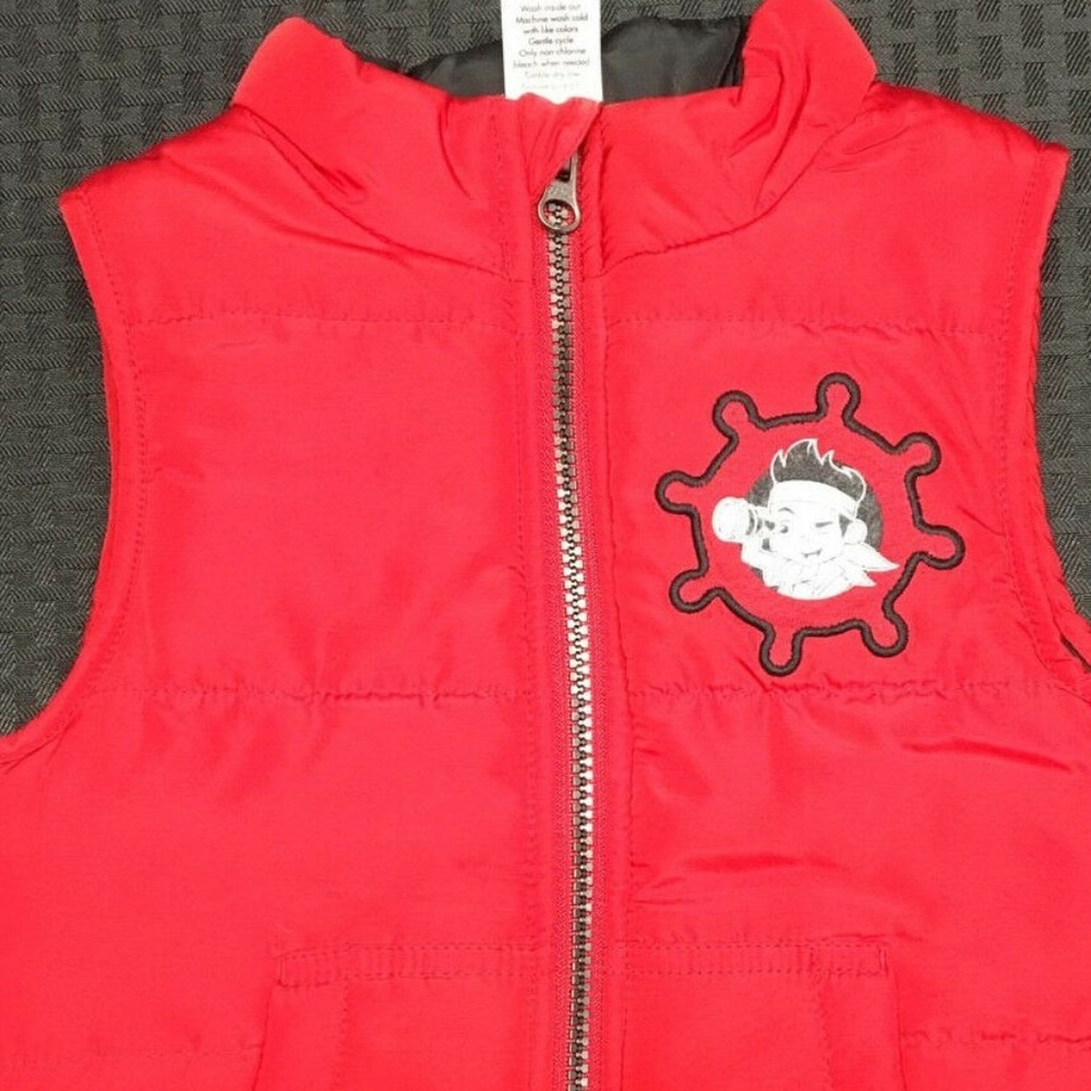 Disney Sleeveless Red Pirate Jake Vest 2T